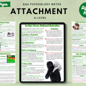 Notes imprimables manuscrites complètes de niveau A en psychologie AQA : PIÈCE JOINTE