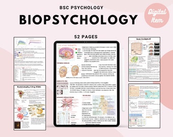 Bsc Psychology complete notes: BIOPSYCHOLOGY