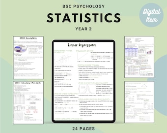 Bsc Psychology Statistics Notes