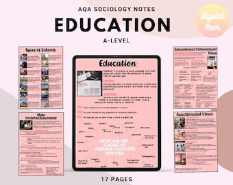 AQA A-level Sociology notes: EDUCATION
