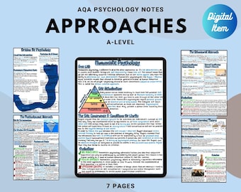AQA A-level Psychology full handwritten printable notes:  APPROACHES
