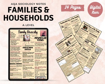 AQA A-level Sociology notes: Families and Households
