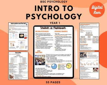 Bsc Psychology Complete year 1 notes Intro to Psychology