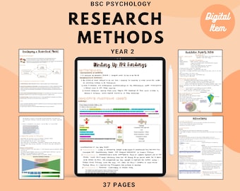 Bsc Psychology Research Methods for year 2 - full detailed notes