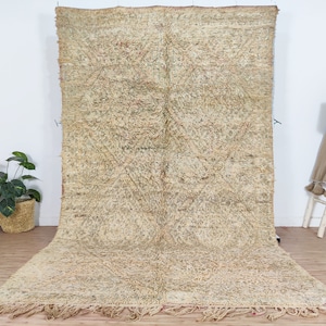Alfombra marroquí vintage - Alfombra bereber - Alfombra Peach Boujaad - Alfombra de sala de estar - Teppich bereber - Alfombra hecha a mano - Alfombra marroquí 6x10 - Alfombra Boho