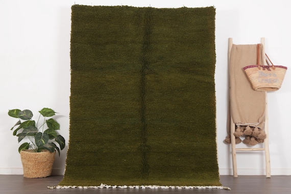 Moroccan rug green, Moroccan rug teal , Hand knotted wool rug, Moroccan rugs, Berber teppich, Moroccan rug 8x10, Green berber rug, wool rug