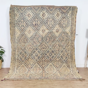 Vintage Marokkanischer Teppich, Pfirsich Boujaad 200x250