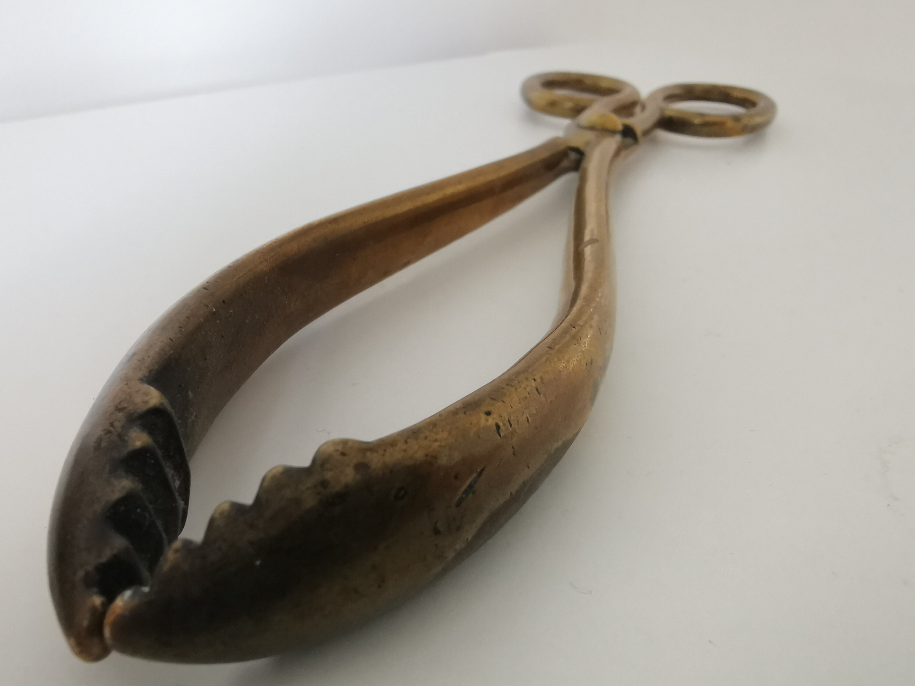 Victorian Brass Hot Coal Tongs Antique Brass Coal Scissors Etsy