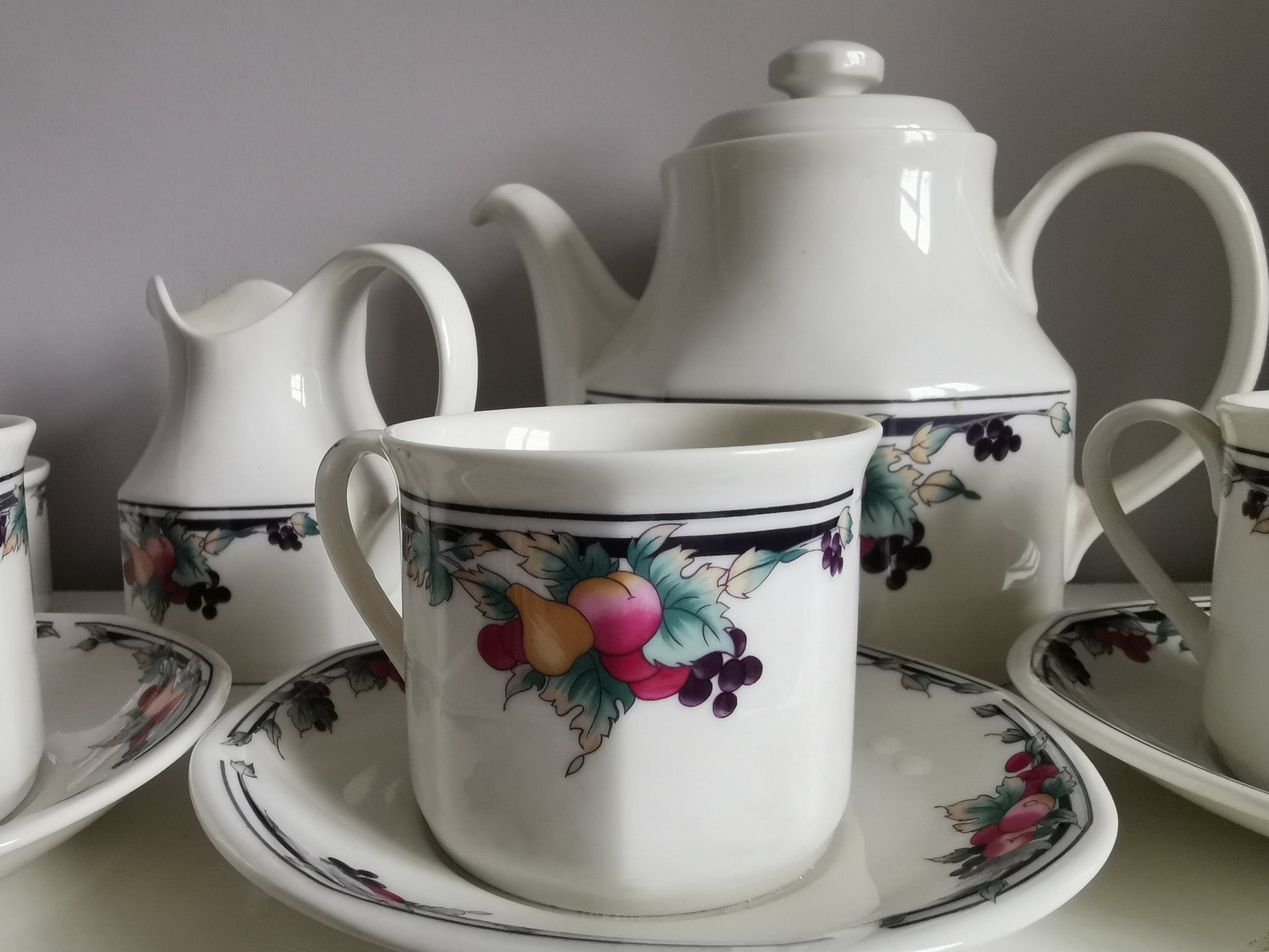 Vintage Royal Doulton China Tea Set in the Retro 90's Etsy