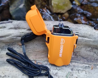 Rechargeable Dual Arc Plasma Lighter/Flashlight - For Camping, Hiking, Backyard, Home, Survival