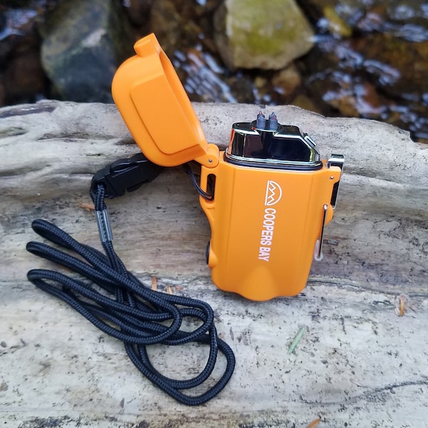 Encendedor/linterna de plasma de arco doble recargable: ideal para acampar, hacer senderismo, el jardín, el hogar y la supervivencia.