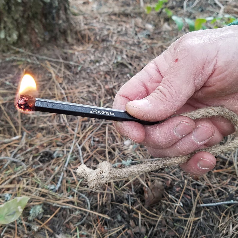Complete Ferro Rod Fire Starter Kit with Tinder and Bag by Coopers Bay Outdoors image 9