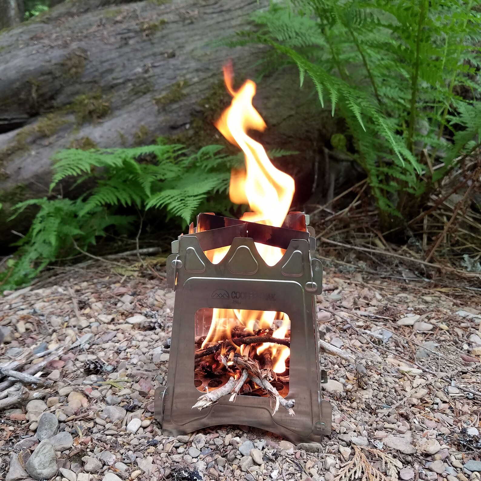Flat Pack Hiker Stove Lightweight Stainless Steel Camp Stove Etsy