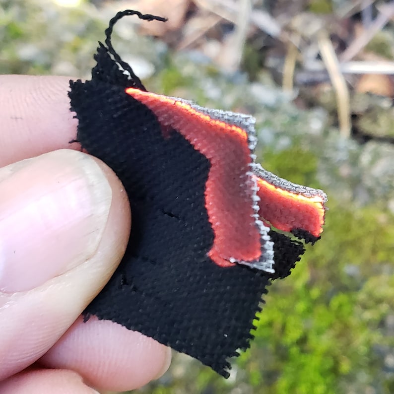 Cotton charcloth for firestarting