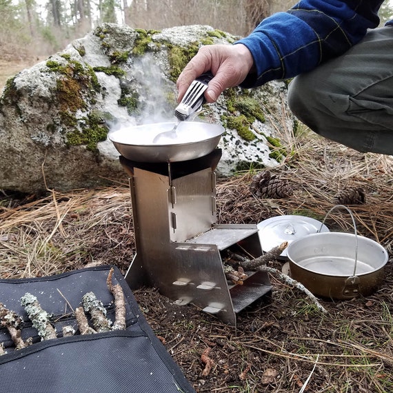 Flat Pack Mini Rocket Stove Survival Camp Stove Uses Twigs - Etsy