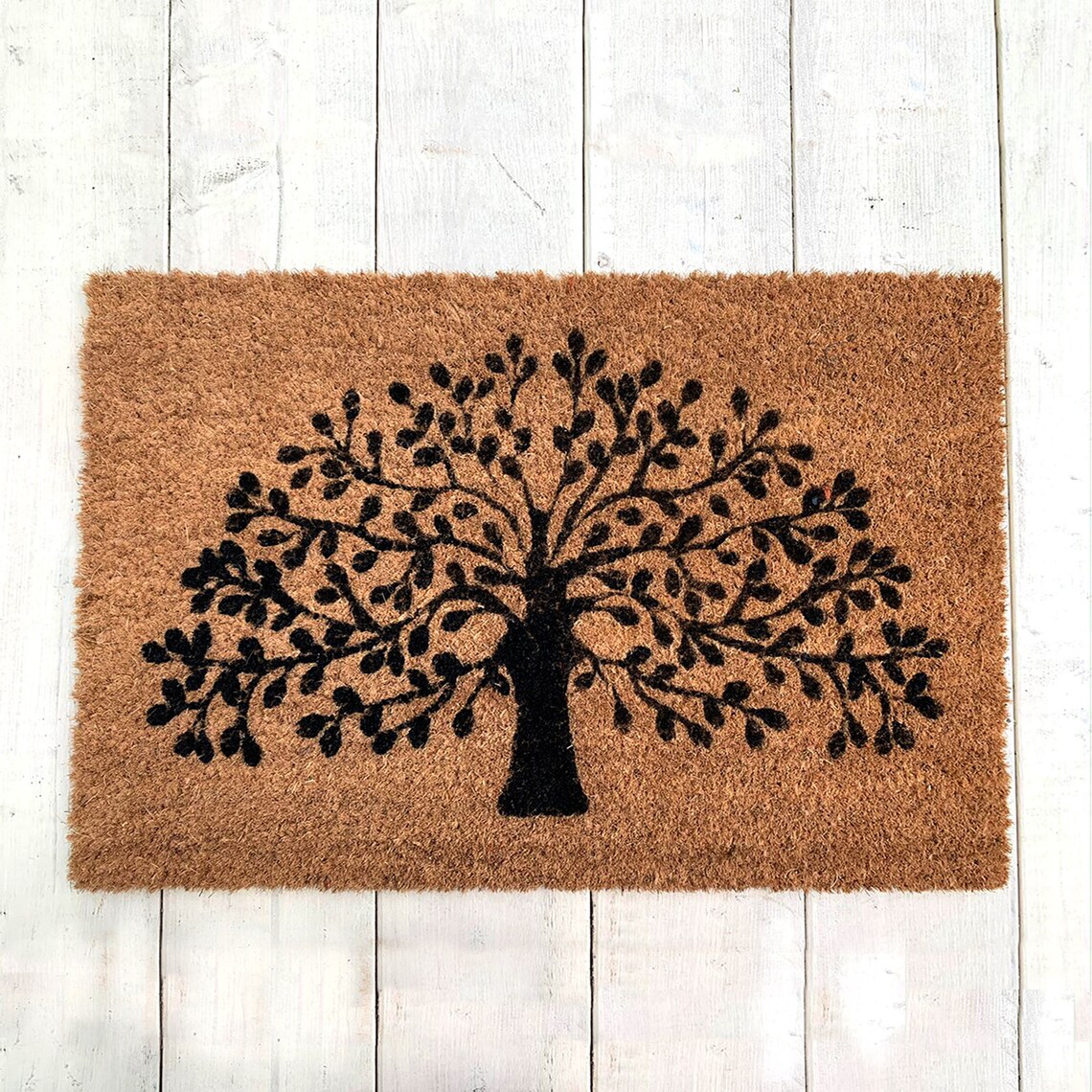Tree of Life Coir Door Mat Nonslip Durable Indoor & Etsy