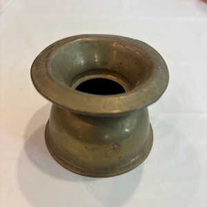 Vintage small brass spit pot spitoon