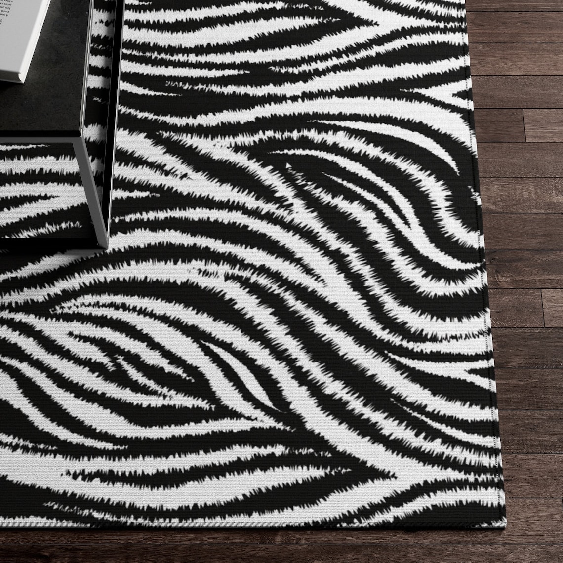 Black and White Zebra Rug Preppy Room Decor Zebra Room Etsy