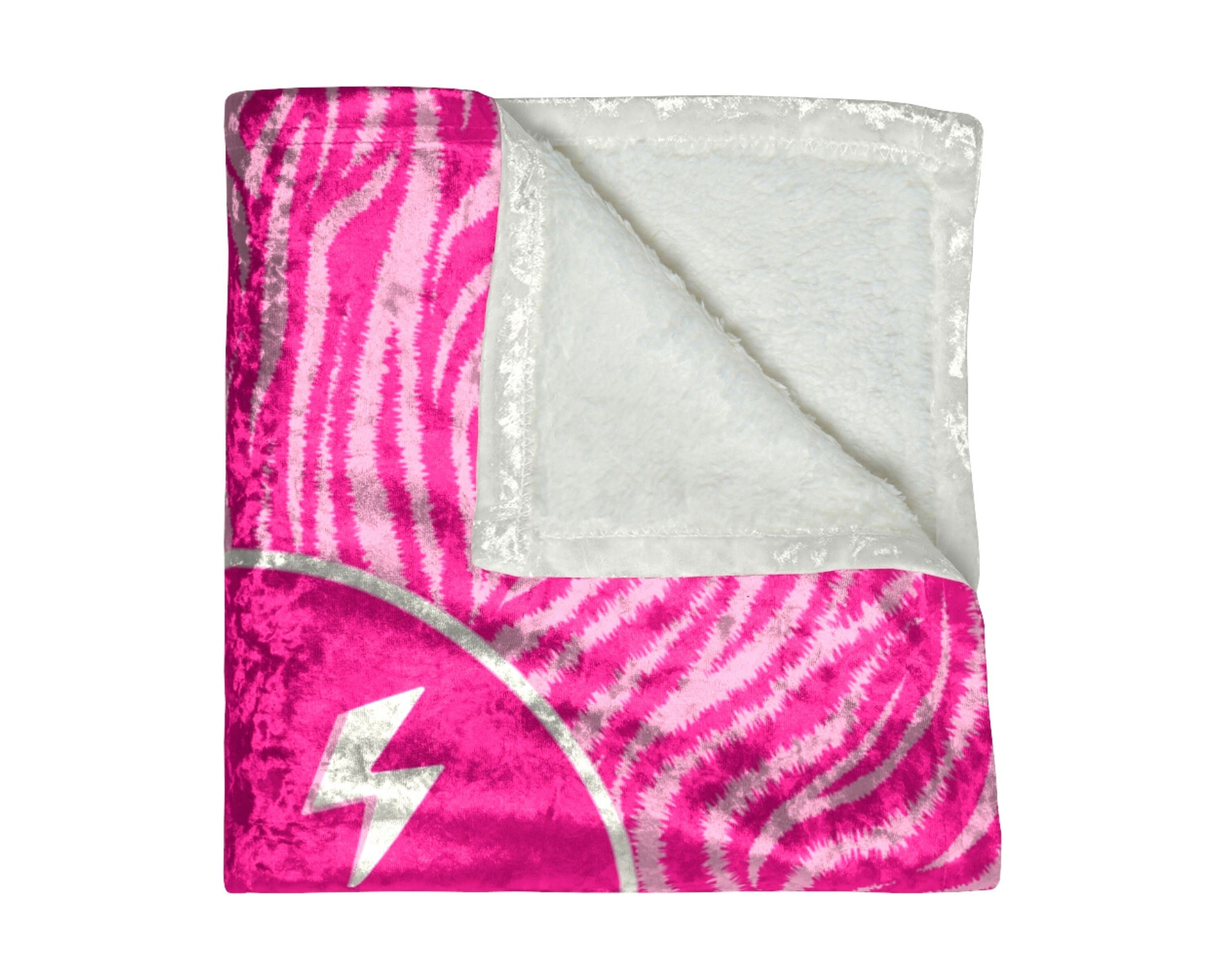 Pink Zebra Throw Blanket Velvet Smile Happy Face Blanket Etsy