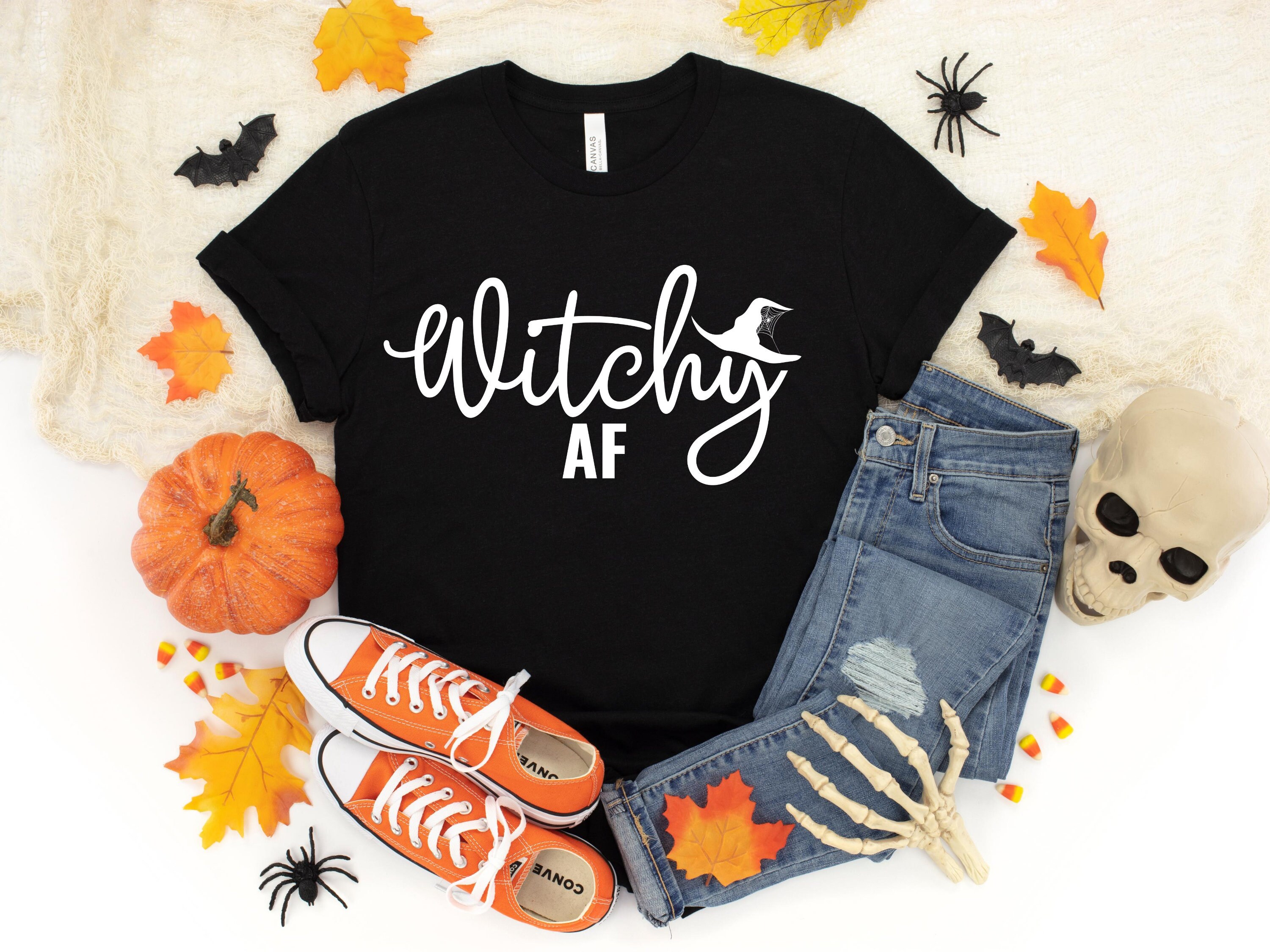 Witchy AF Halloween Shirt Witchcraft Shirt Witchy Shirt | Etsy