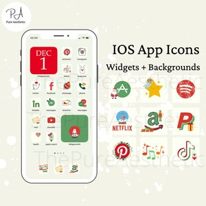 Christmas theme IOS 14 App Icons for your Iphone | Aesthetic Christmas Icons, Widgets and Wallpapers