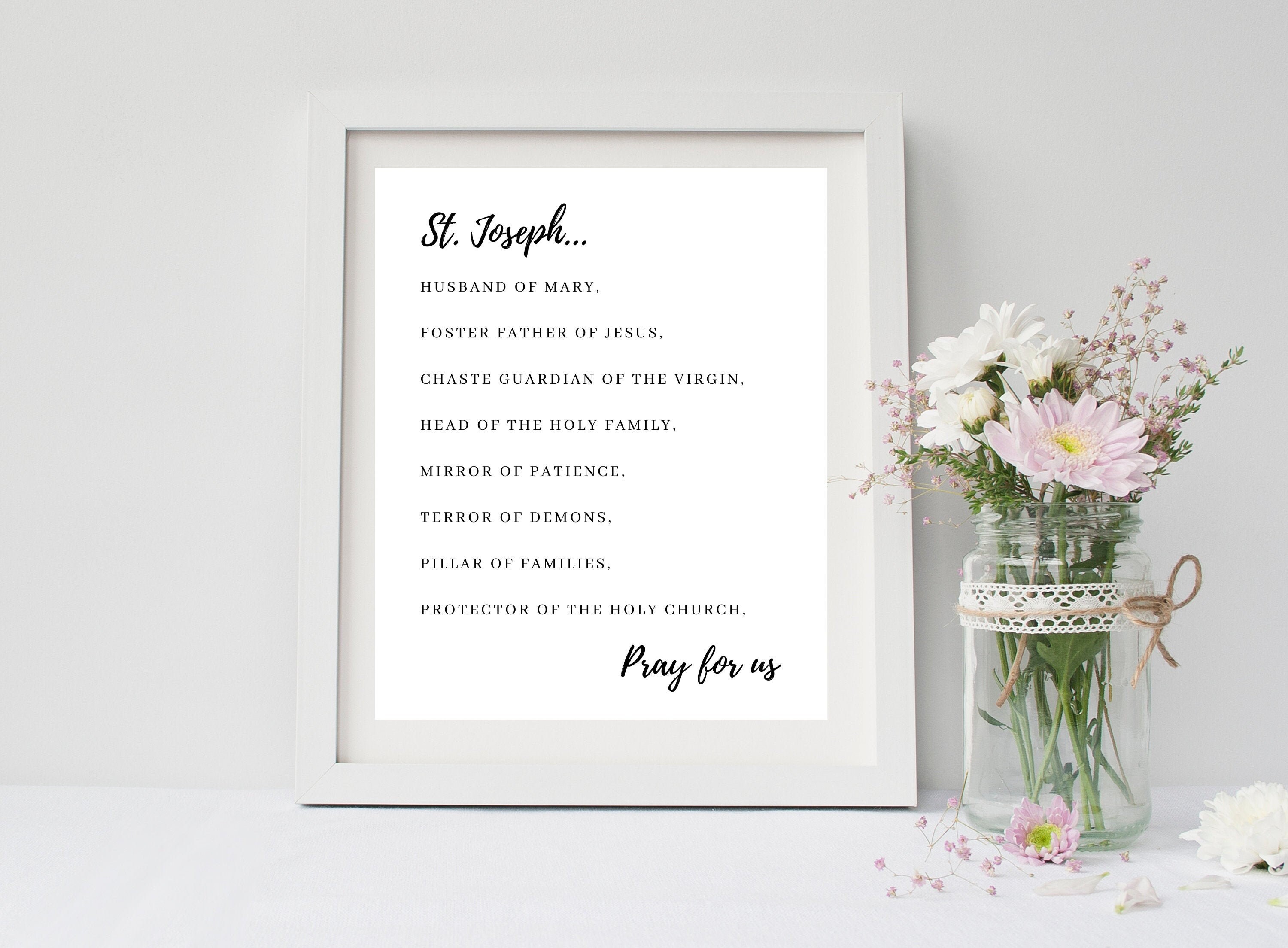 Saint Joseph Catholic Prayer | Litany of Saint Joseph | Year of Saint ...