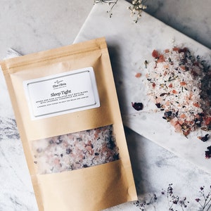 Sleep Tight Bath Salts | Lavender, Chamomile & Rose | Relaxing Soak
