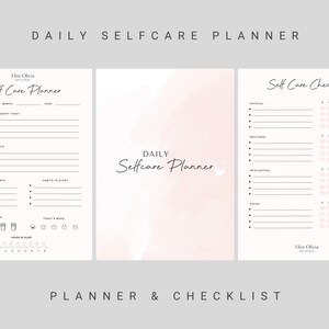 2025 Daily Self-Care Planner and checklist | Digital, Printable, Goodnotes Planner | Self-Care Journal | Wellness Planner