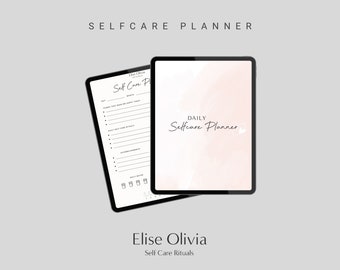 Daily Self-Care Planner and checklist | Digital, Printable, Goodnotes Planner | Self-Care Journal | Wellness Planner