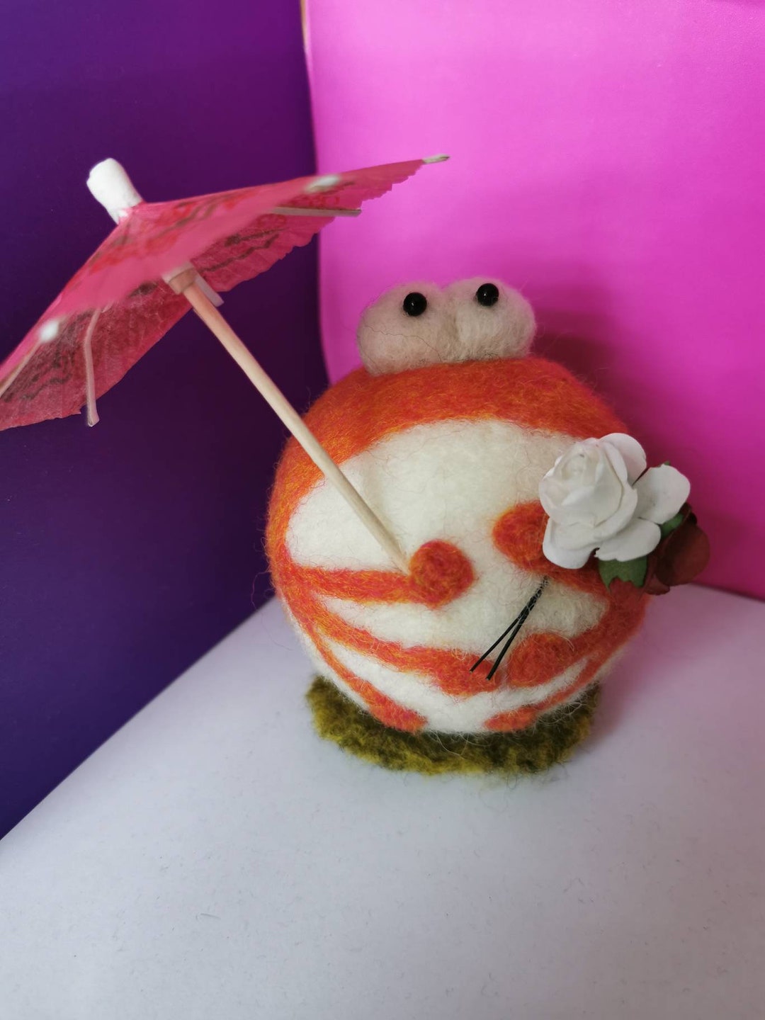 Frog Large Needle Felt Frog Etsy UK