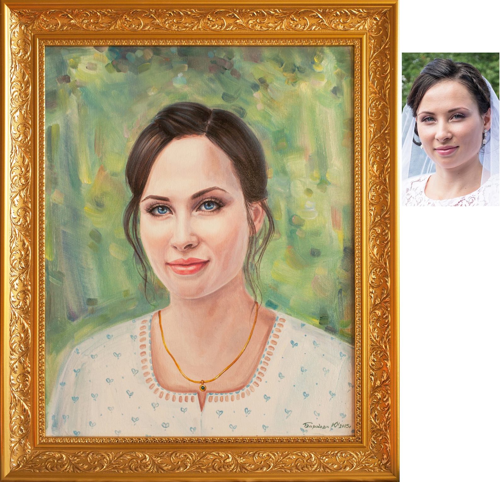 Portrait Oil Painting From Photo Turn Photo Into Oil Etsy