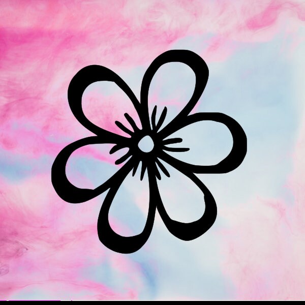 Flower decal decals sticker sticker window decal window Etsy