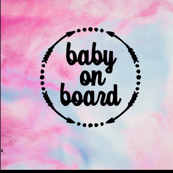 Baby On Board Sticker – Luna + Mar Baby Co Baby On Board Sticker – Luna + Mar Baby Co