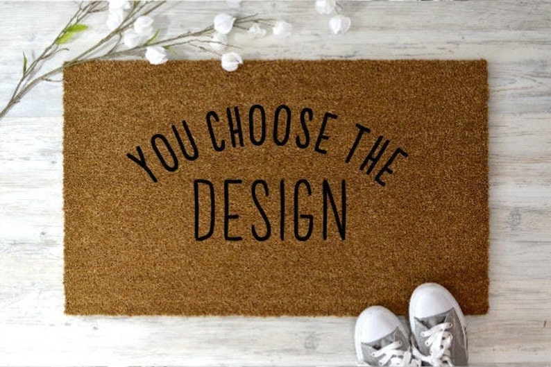 You choose the design doormats custom doormats Etsy