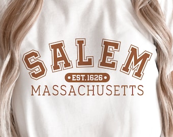 Salem Massachusetts SVG, Halloween Svg, Witch Svg, Halloween Quote Png, Unisex Halloween Shirt Svg, Pliki Svg dla Cricut