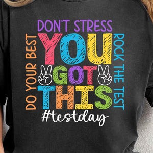 Sie haben diesen Testtag Png, Lehrer-Testtag Png, Testen von Png, Testkoleiter Png, Schultesttag-Shirt
