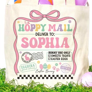 Coquette Easter Bunny Sack Bag SVG PNG, Retro Easter Svg, Special Delivery Bag Gift, Kids Easter Sack Bag gesneden bestand en sublimatie png