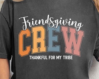 2025 Friendsgiving Crew SVG PNG, Friendsgiving Png, Thanksgiving Friends Shirt, Sublimation Png, Svg Files For Cricut