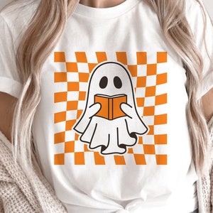 Halloween Teacher Svg, Cute Ghost Teacher Svg, Spooky Teacher, Fall Svg, Retro Halloween Shirt Svg, Png, Svg Files For Cricut