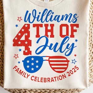 4. Juli Familie 2025 SVG PNG, USA Png, Unabhängigkeitstag, lustiges Amerika Familienhemd, Sublimation Png, svg Dateien für Cricut