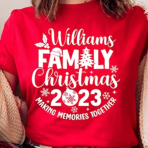 Christmas 2023 Family Shirt SVG, Christmas 2023 Svg, Making memories together, Christmas Matching Family Shirts, Png, Svg Files for Cricut