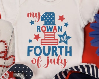 Mi primer 4 de julio SVG, 4 de julio Svg, Patriotic Svg, Independence Day Png, Retro American Baby Shirt, Svg Files for Cricut