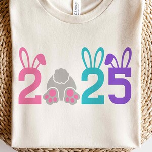 Ostern 2025, Osterhase Dekor, Ostern 2025, Ostern Png, Kinder Ostern Shirt, Osterhasen-Svg-Dateien für Cricut, Silhouette