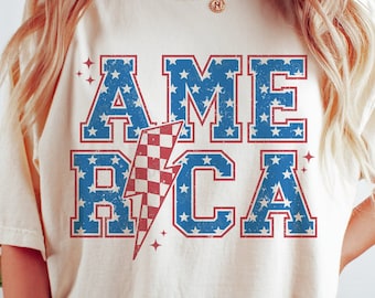 Retro America SVG PNG, 4th of July Svg, USA Png, Independence Day Shirt, Sublimation Png, Svg Files for Cricut