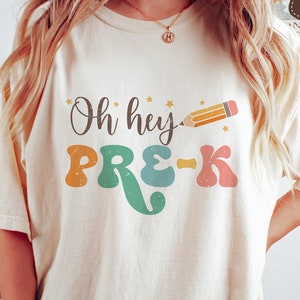Oh Hey Pre-k SVG, First Day Of School Svg, Back To School Png, Retro Pre-k Teacher T Shirt, Svg Files For Cricut