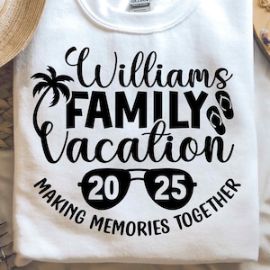 Family Vacation 2025 SVG, Summer Quote Svg, Beach Svg, Summer Vacay, Family Vacation Shirt Svg, Png, Svg Files For Cricut