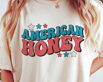 American Honey SVG, 4th of July Shirt, Distressed Independence Day, American Honey Png, Retro USA Shirt, Svg Files for Cricut