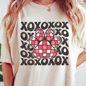 Hond Valentine XOXO SVG, Valentijnsdag Svg, harten, hond Paw Png, Valentines hond moeder shirt, Svg-bestanden voor Cricut