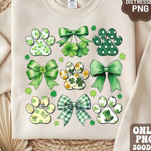 Dog St Patricks Coquette Png, Dog Mom Png, St Pattys Day Png, Lucky Shamrock Png, Dog St patricks design