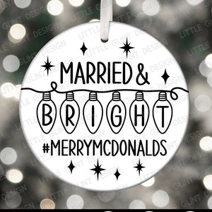 Weihnachtlicher Christbaumschmuck SVG, Weihnachten SVG, Weihnachten verheiratet, Frohe Weihnachten, Geschenke für Sie, Svg Dateien für Cricut